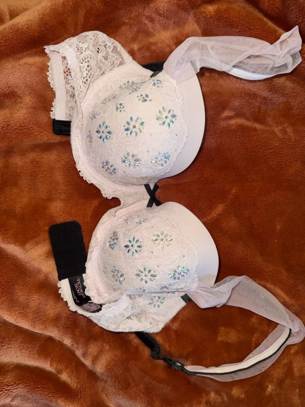 Victoria's Secret White Lace Demi Bra